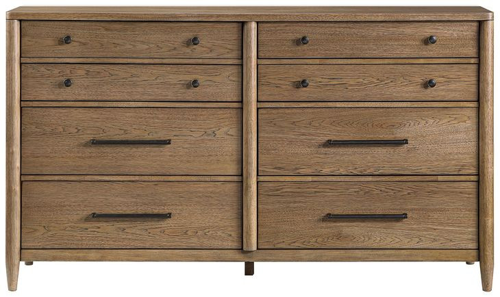 Sonoma Brown 8 Drawer Dresser