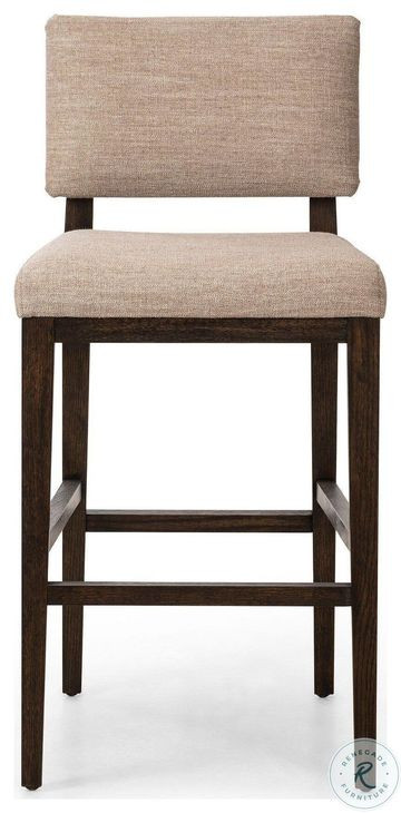 Carlo Alcala Fawn Performance Fabric Bar Stool
