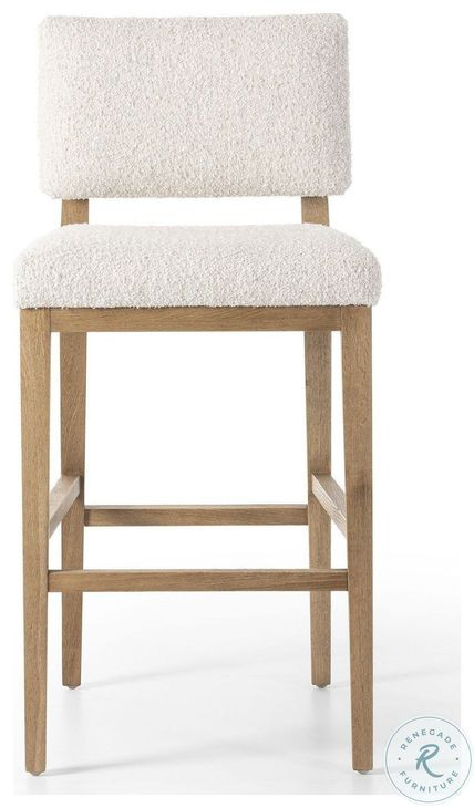 Carlo Somerton Ash Performance Fabric Bar Stool