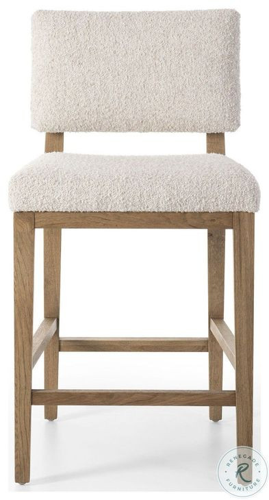 Carlo Somerton Ash Performance Fabric Counter Height Stool