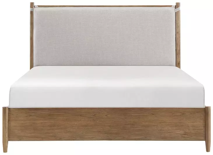 Sonoma Brown Eastern King Upholstered Platform Bed