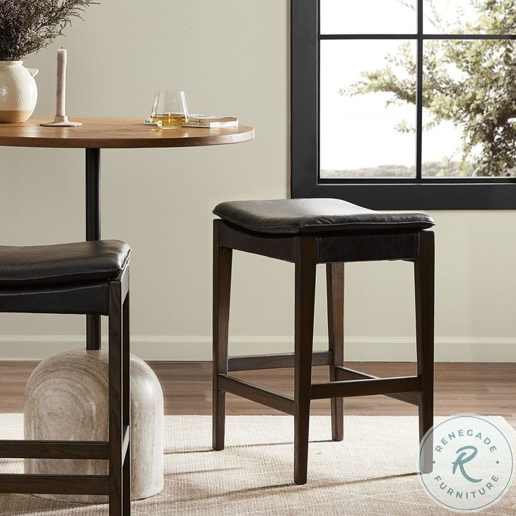 Aya Sonoma Black Bar Stool