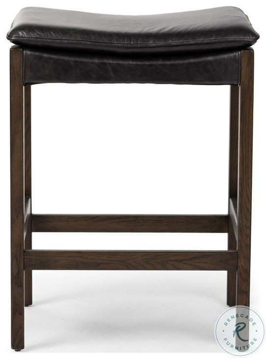 Aya Sonoma Black Counter Height Stool
