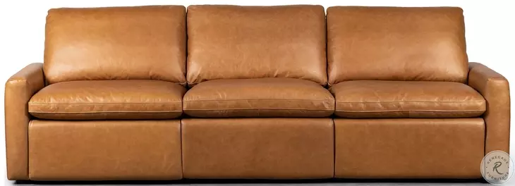 Tillery Sonoma Butterscotch Leather Power Reclining Sofa