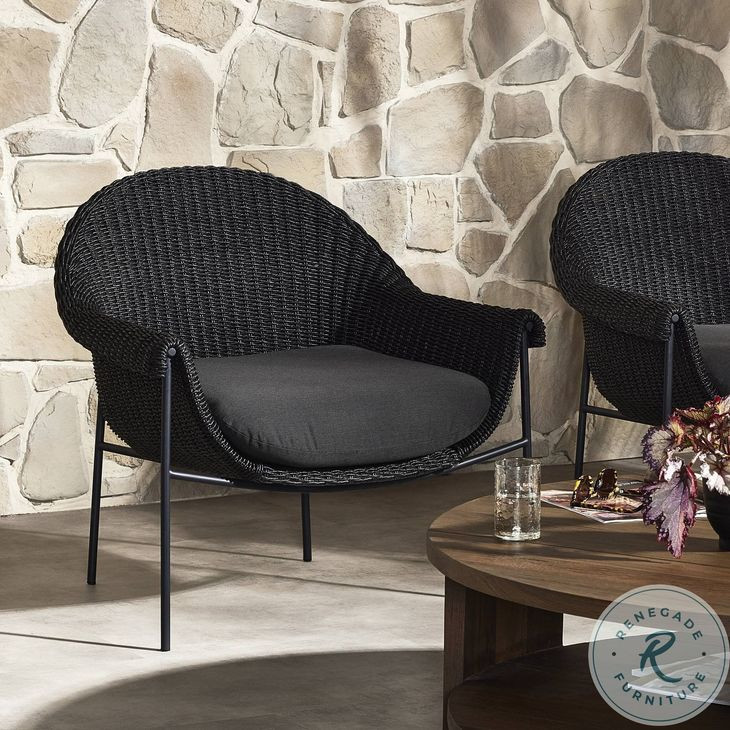 Suerte Faux Black Hyacinth Outdoor Chair
