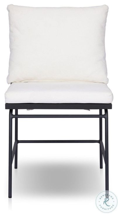 Crete Black Teak Outdoor Dining Chair Set of 2