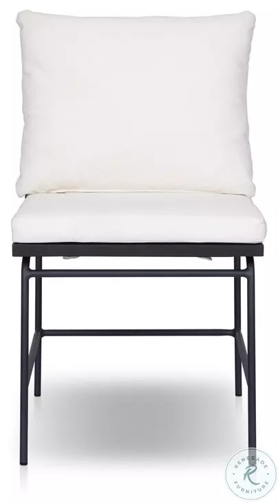 Crete Black Teak Outdoor Dining Chair Set of 2