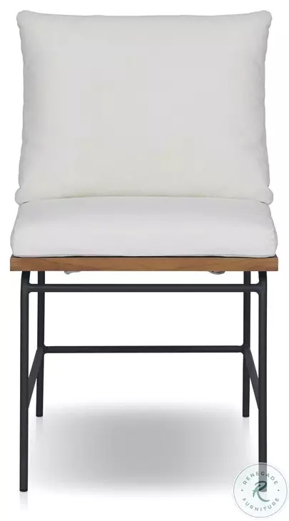 Crete Natural Teak Outdoor Dining Chair Set of 2