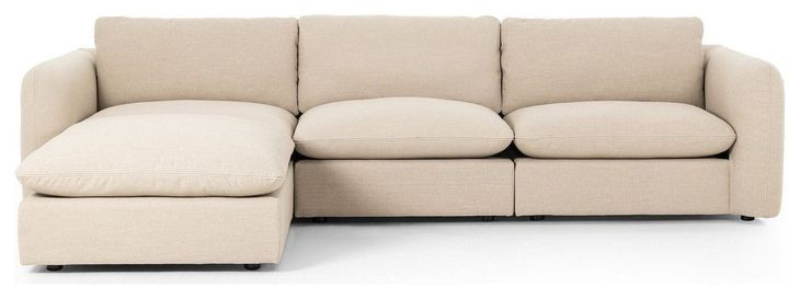 Ingel Antwerp Taupe Performance Fabric Sectional