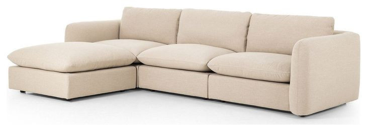 Ingel Antwerp Taupe Performance Fabric Sectional
