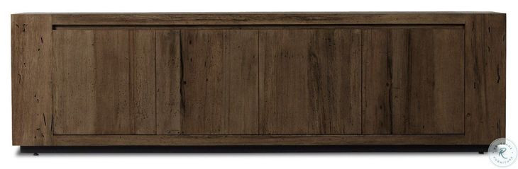 Abaso Ebony Rustic Wormwood Oak 95" Media Console