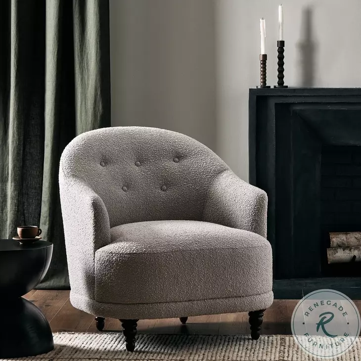 Marnie Knoll Sand Performance Fabric Chair