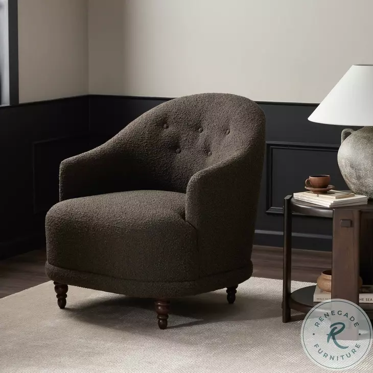Marnie Knoll Mink Performance Fabric Chair