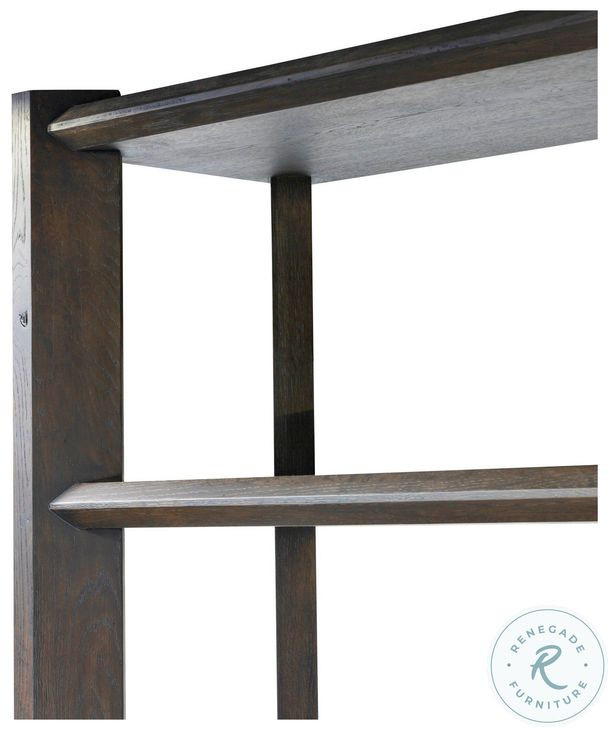 Orwin Smoked Black Oak 2 Door Bookshelf