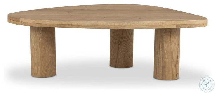 Zion Natural Oak Large Free Form Nesting Coffee Table
