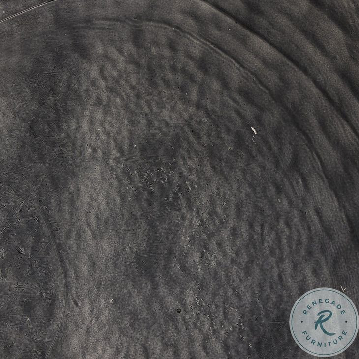 Dalston Smoked Black Cast Glass Square Nesting End Table Set