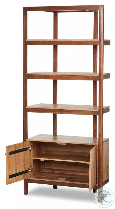 Reza Smoked Honey Drawer Home Office Set