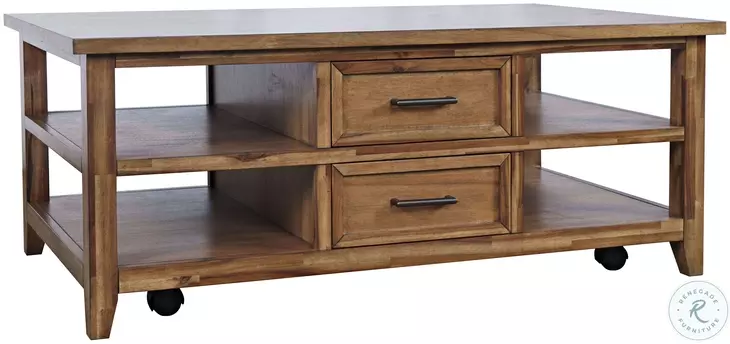 Claremont Wire Brush Brown Occasional Table Set