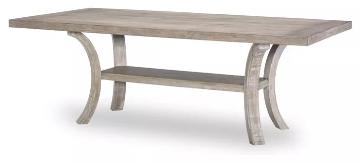 Halifax Flax and Java 86" Rectangular Dining Room Set