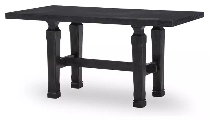 Halifax Flax and Java 84" Extendable Rectangular Friendship Table