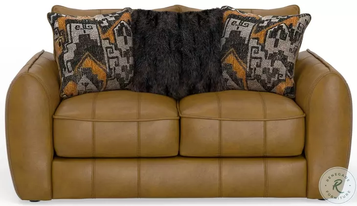 Corvara Caramel 67" Loveseat
