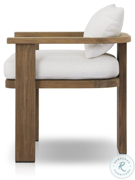 Tahana Alessi Linen Performance Fabric Outdoor Dining Armchair