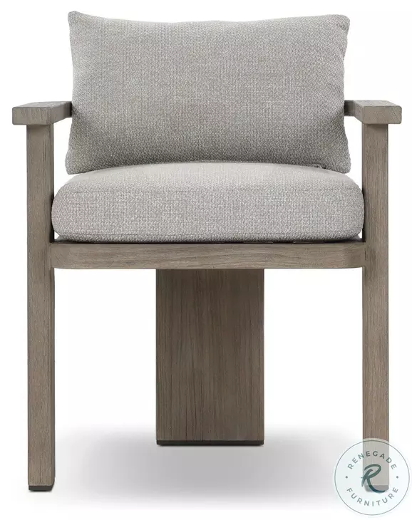 Tahana Hayes Fog Performance Fabric Outdoor Dining Armchair