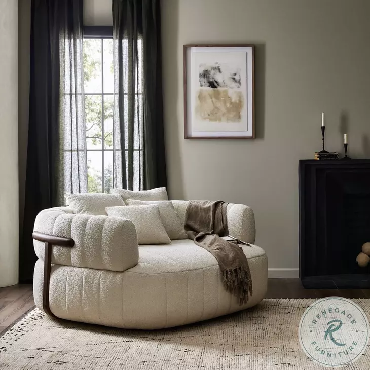 Doss Altro Snow Upholstered Media Lounger