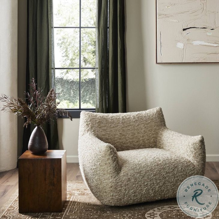 Margot Solema Cream Swivel Chair