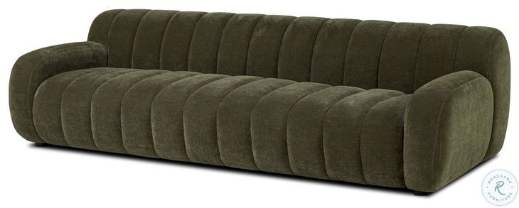 Carina Malmo Olive 103" Upholstered Sofa
