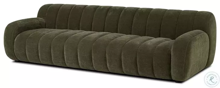Carina Malmo Olive 103" Upholstered Sofa
