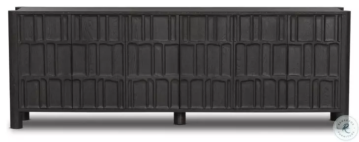 Ezri Black Oak 6 Door Sideboard