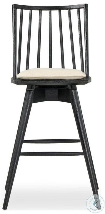 Lewis Antwerp Natural Performance Fabric Swivel Bar Stool