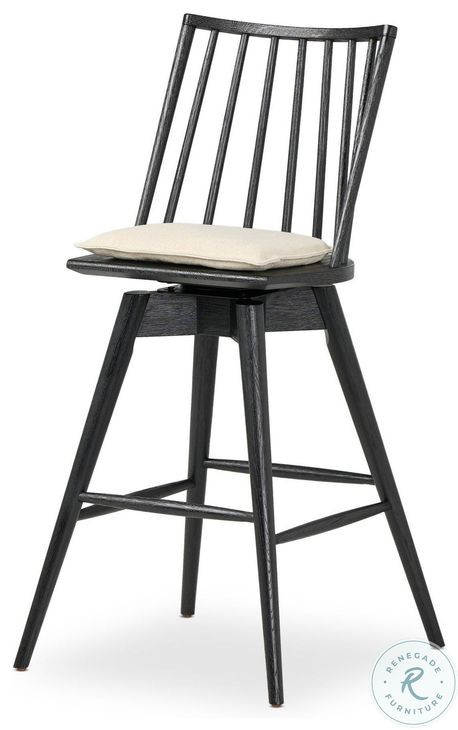 Lewis Antwerp Natural Performance Fabric Swivel Bar Stool