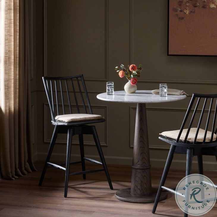 Lewis Lavon Flint Swivel Counter Height Stool