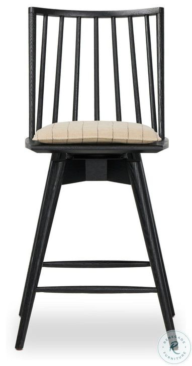 Lewis Lavon Flint Swivel Counter Height Stool