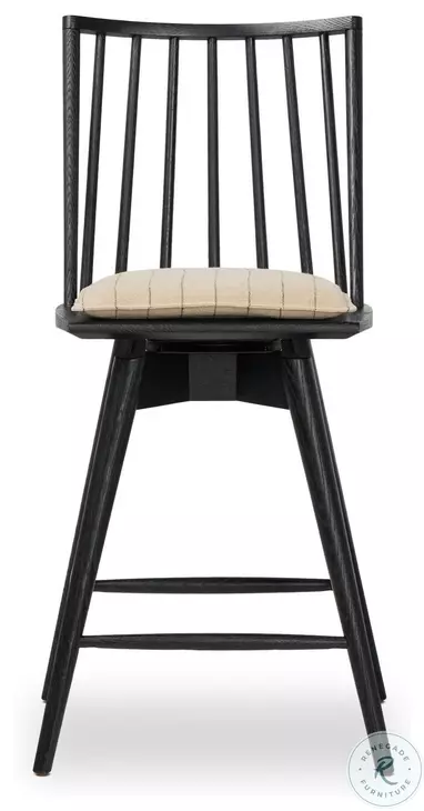 Lewis Lavon Flint Swivel Counter Height Stool