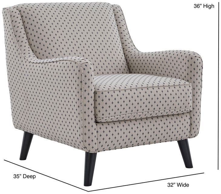 Prelude Feather Colonial Navy Accent Chair