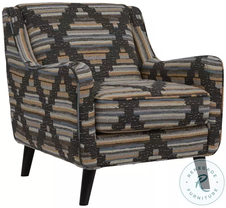 Lonestar Kathmandu Storm Sloped Arms Accent Chair