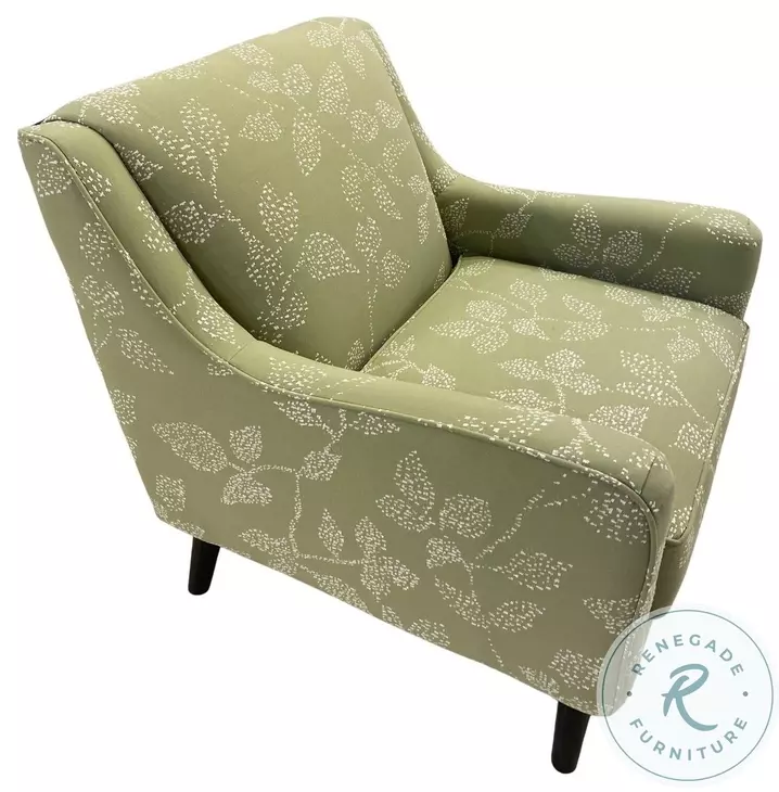 Celadon Vernon Sage Sloped Arms Accent Chair