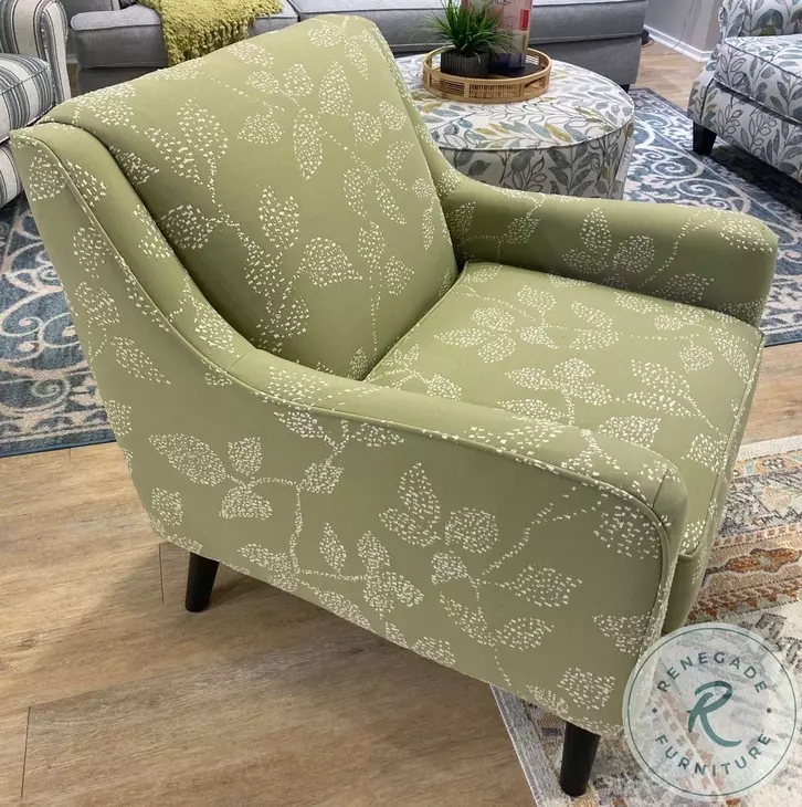 Celadon Vernon Sage Sloped Arms Accent Chair