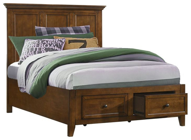 San Mateo Youth Tuscan Full Storage Panel Bed