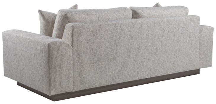 Lana Gray Bench Seat 96" Sofa with Pillows
