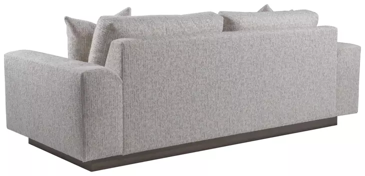 Lana Gray Bench Seat 96" Sofa with Pillows