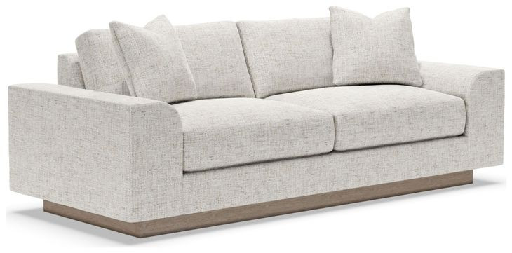 Lana Gray 96" Sofa with Pillows
