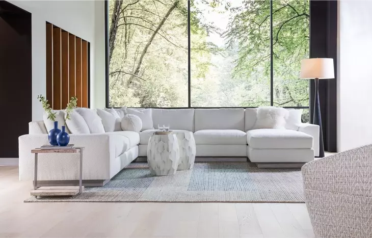 Lana Beige 3 Piece Modular Sectional with Pillows
