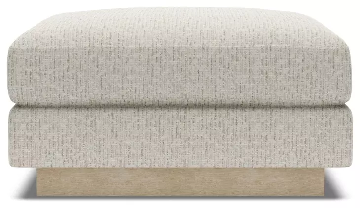 Lana Gray Upholstered Square Ottoman