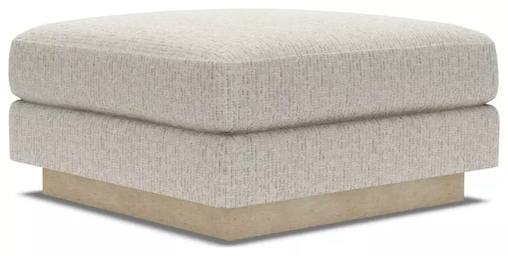 Lana Gray Upholstered Square Ottoman