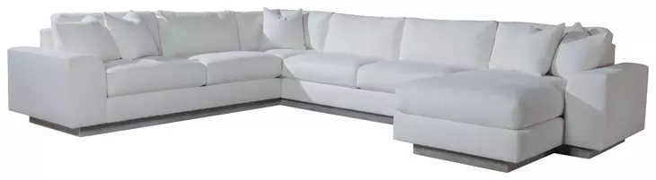 Lana Beige 3 Piece Modular Sectional with Pillows