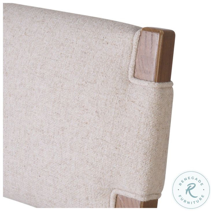 Tamari Antwerp Natural Performance Fabric Bar Stool